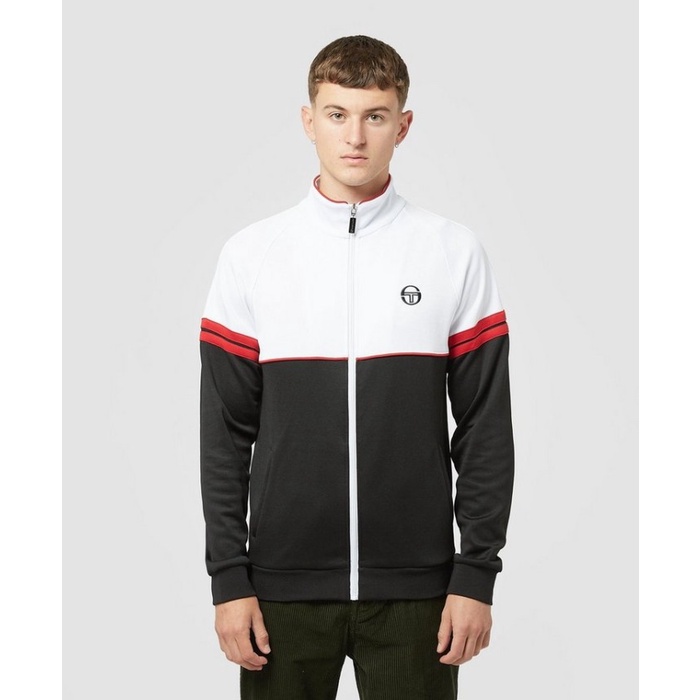 Sergio Tacchini Orion Tracktop White Black Red Exclusive ORIGINAL