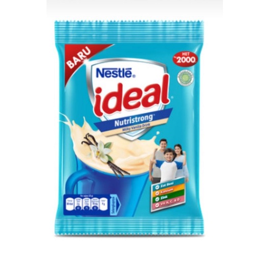 SUSU NESTLE IDEAL rasa Vanilla 20 gr (HARGA RENCENGAN) Isi 10 Pcs