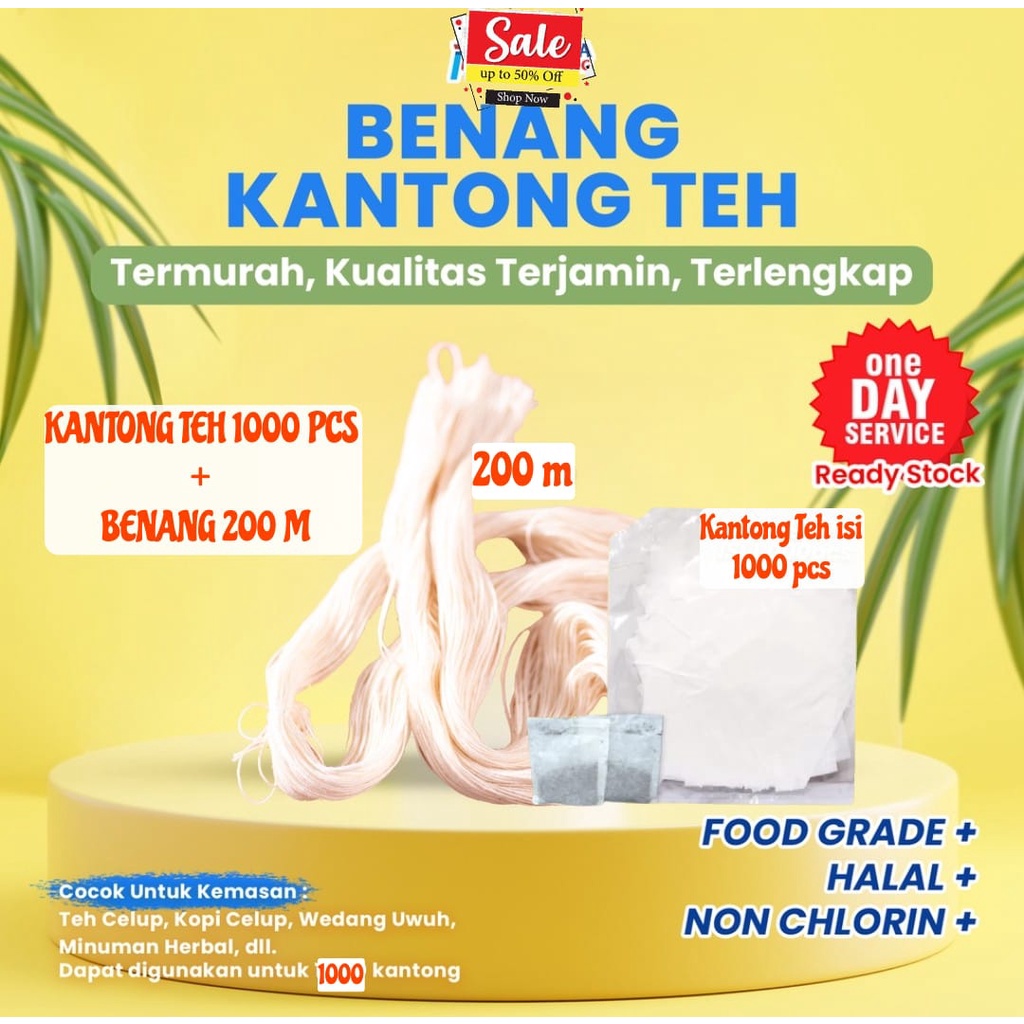 Kantong Teh Celup Kosong Bahan Tebal 1000 Pcs Food Grade Halal Multifungsi Paper Bag Tea Non Woven