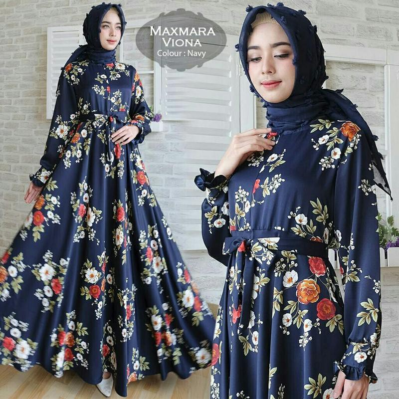 model baju muslim gamis terbaru dan modern C14615-d Maxi Maxmara Viona