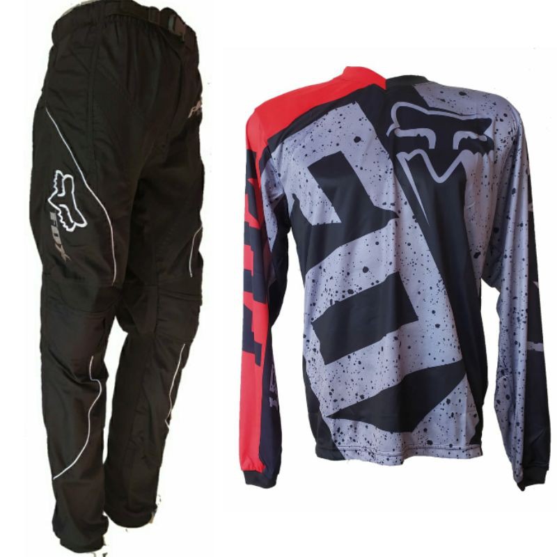 Baju Jersey Dan celana setelan Sepeda MTB Downhill dan Motocross Trail Adventure145