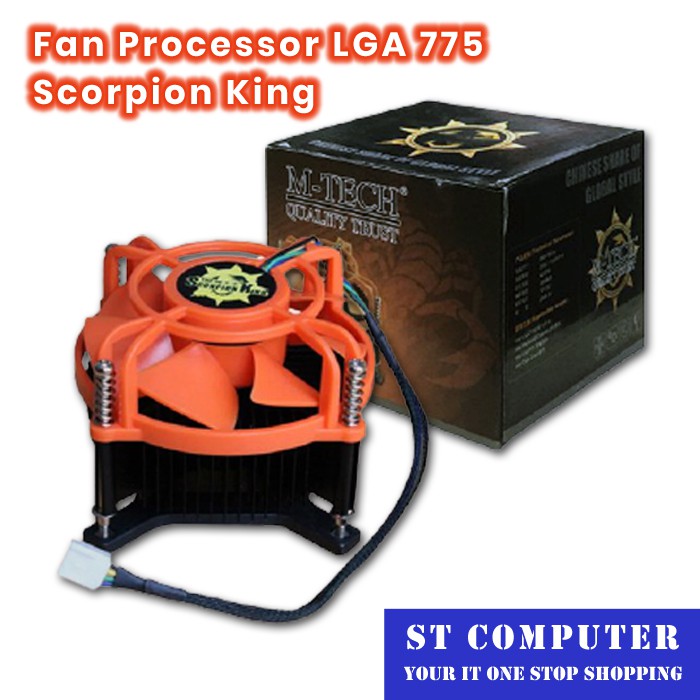 Heatsink Fan Prosesor LGA 775  Scorpion King Kipas Pendingin Processor CPU Intel