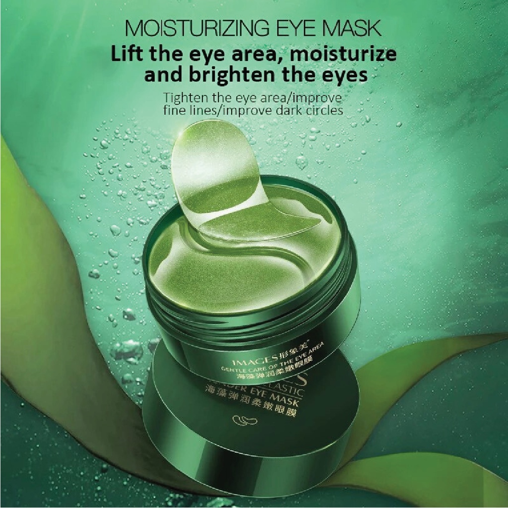 [ ISI 60 PCS ] IMAGES EYE PATCH MASK MASKER MATA PANDA COLLAGEN SMOOTHING MOISTURIZING THE EYE AREA