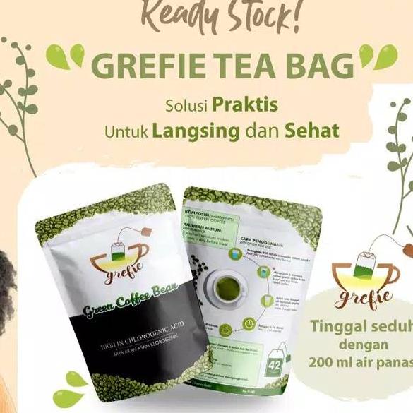 

[KODE HS6QQ] Grefie Green Coffee Bean Biji/ Celup Kopi Hijau