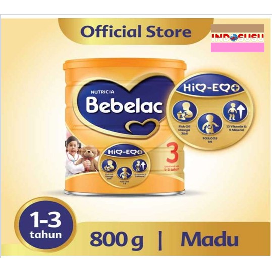 

Bebelac 3 Madu / Vanilla 800gr