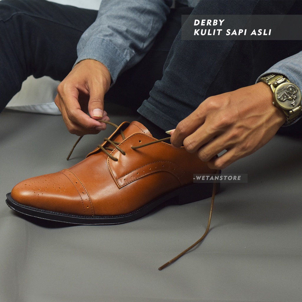 SEPATU Pantofel Oxford Pria Sweta Dwipa 2 Bahan Kulit Nyaman Anti slip Kualitas Premium