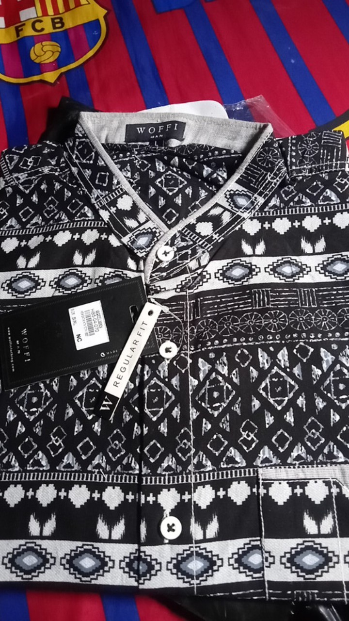 Wibowo Kemeja Batik - Chapra Black