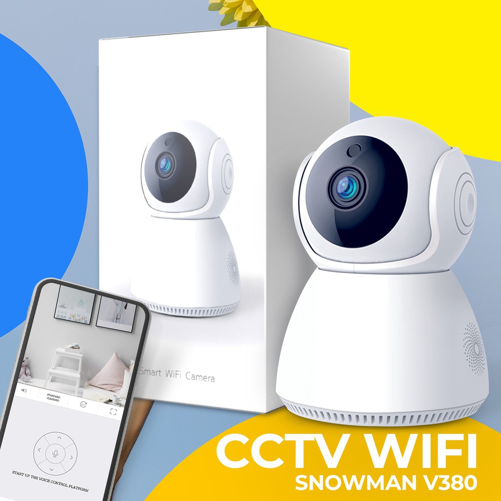 V380 IP KAMERA MINI 2MP HD 1080P WIRELESS CCTV WIFI SNOWMAN APPV380