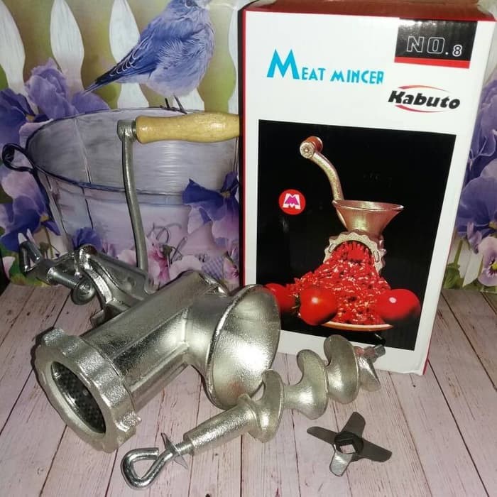 

SPEKTAKULER!!! MEAT MINCER NO 8 GILINGAN BESI MANUAL DAGING MIE GETUK BUMBU KACANG LMP312