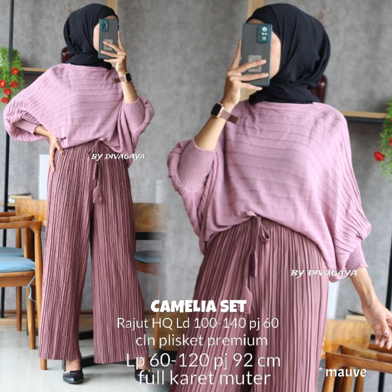 CAMELIA SET + CELANA KULOT PLISKET