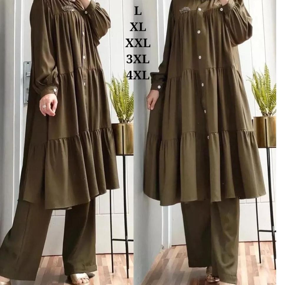 Tidak Diragukan.. SETELAN WANITA ONE SET TUNIK SYAKILA SET SETELAN TERBARU KEKINIAN