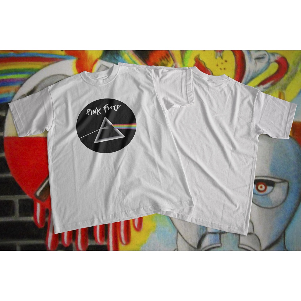 Pink Floyd Band - Progressive rock -Kaos Unisex White- Syd Barrett · David Gilmour · Nick Mason · Ro