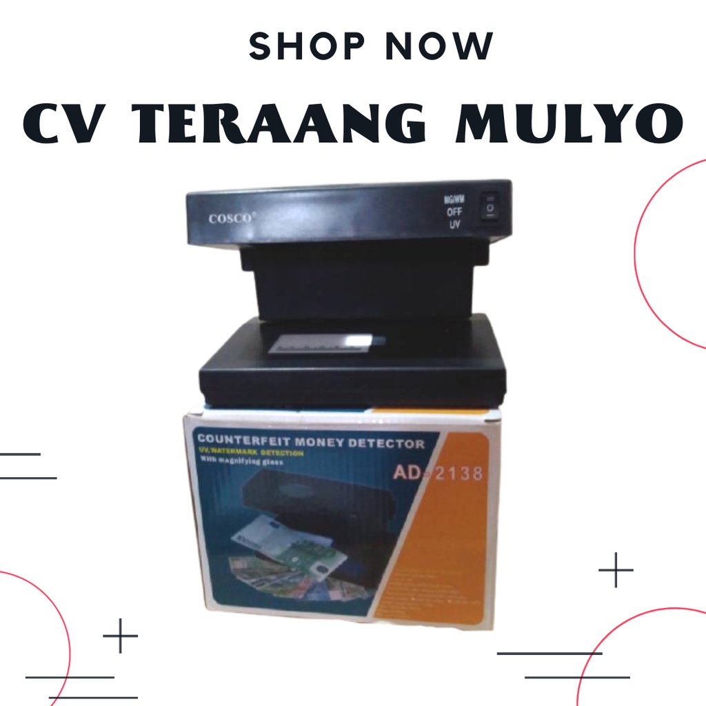 Alat Pendekteksi Uang Palsu / Money Detector AD 2138 cosco