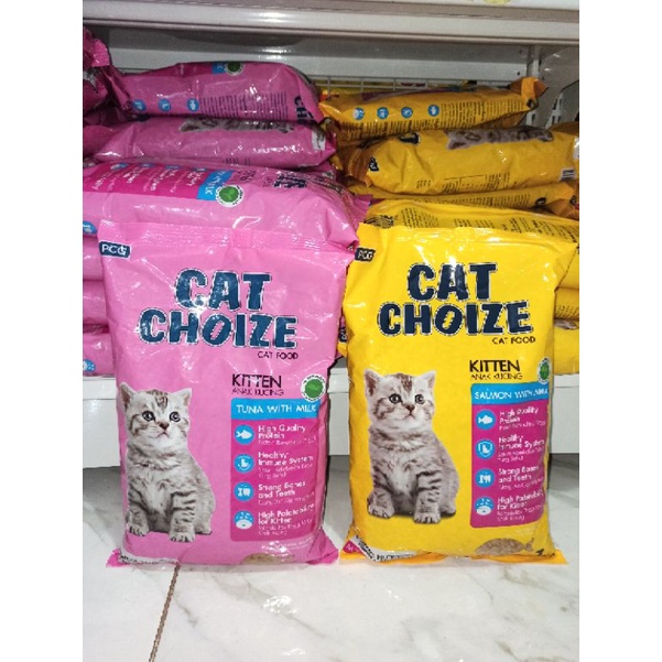 cat choize kitten 1kg cat food   tuna with milk