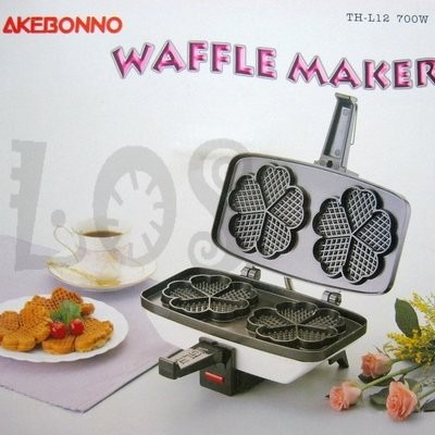 Cetakan Kue waffle maker Love Listrik High Quality Akebonno TH-L12