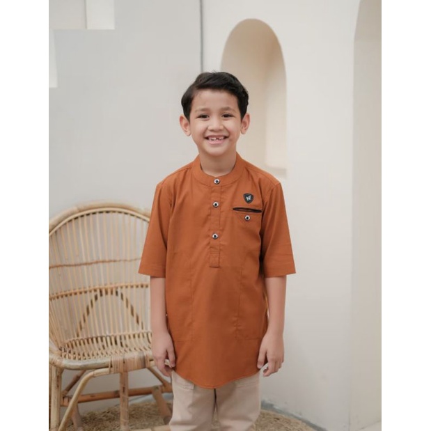 Terbaik Baju Atasan Koko Pria Kurta Anak Original Nayfar Bahan Samford Premium Tebal dan Adem LEBARAN FASHION MUSLIM PRIA