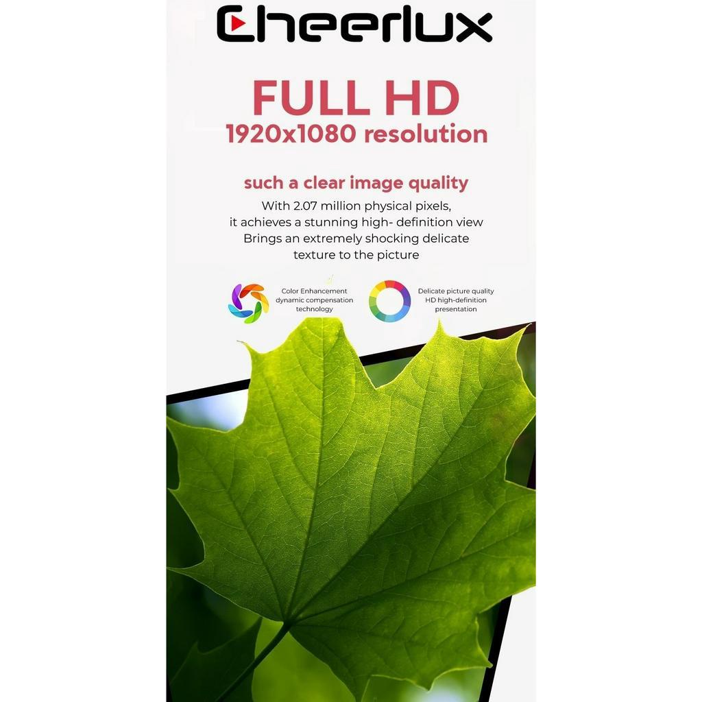 Proyektor Cheerlux C20 Android Wifi Bluetooth 3200 Lumens 1080P | CHEERLUX INDONESIA