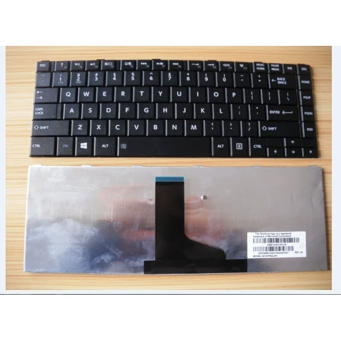 KEYBOARD LAPTOP TOSHIBA SATELLITE C800 C840 M800 - GLOSSY