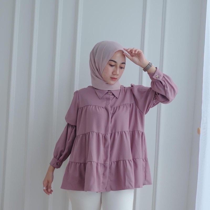 RUFFLE LUNA BLOUSE | ATASAN WANITA