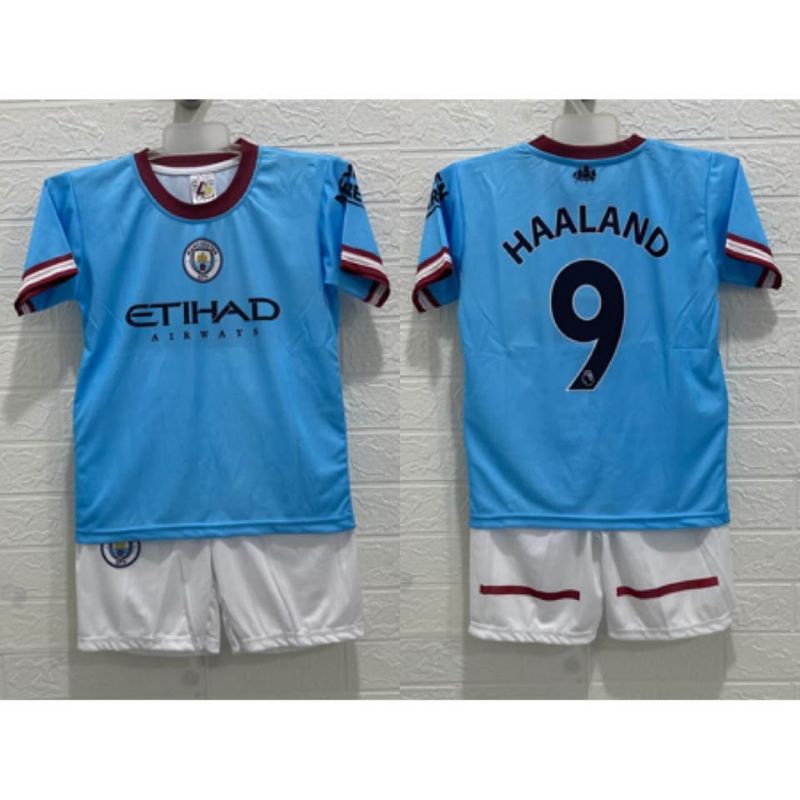 Jersey bola siti citty halland anak printing usia 4-13 tahun kids