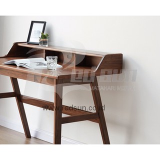 Red Sun Meja Belajar Warna Walnut Meja Kantor Minimalist Red Sun Meja Belajar Warna Walnut Meja Kantor Minimalist