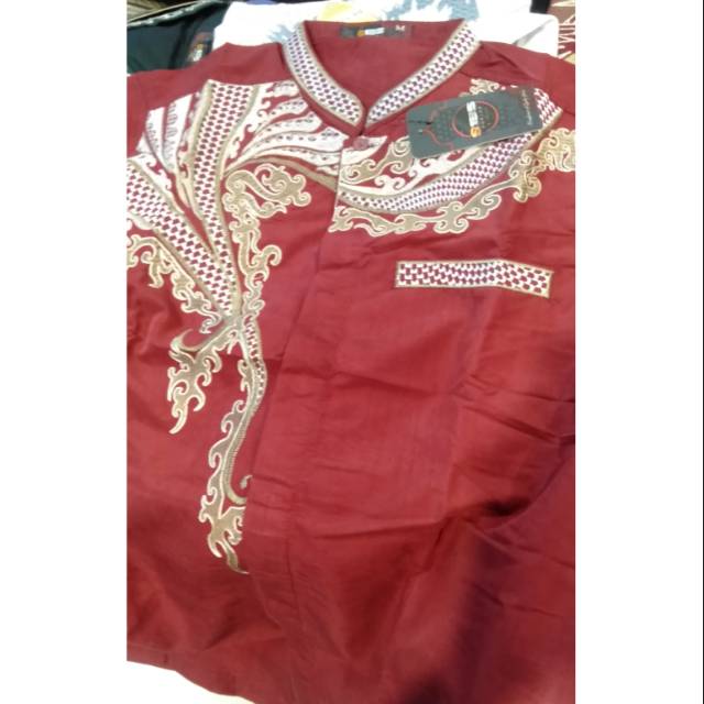 Baju Koko Bordir Original Brand S135