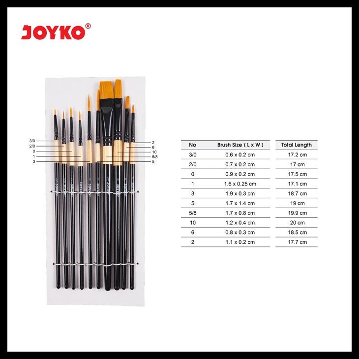 

BISA COD BRUSH KUAS CAT AIR CAT MINYAK LUKIS ACRYLIC JOYKO BR-9 TERBAIK 11