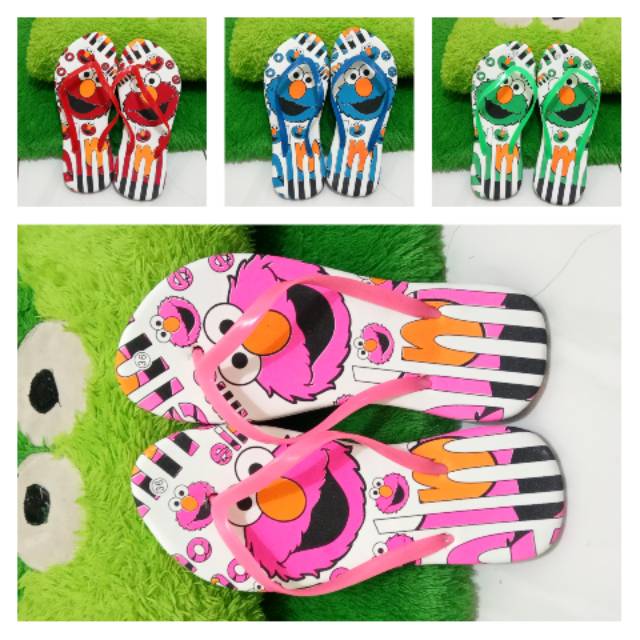  sandal  jepit wanita elmo  sandal  spon sandal  murah  Shopee 