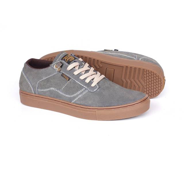 Sepatu Lokal Shoes Local Pride Cevany Gordon Low Cut Grey Gum