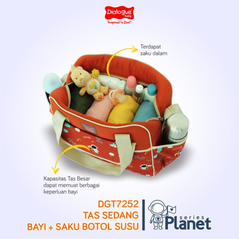 Dialogue Baby Tas Bayi Medium Planet Series DGT7252