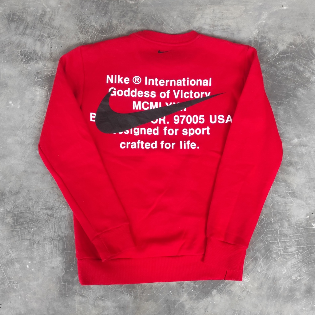 Jaket vintage celana kaos varsity sukajan hoodie crewneck second Nike Doble Big Swoosh