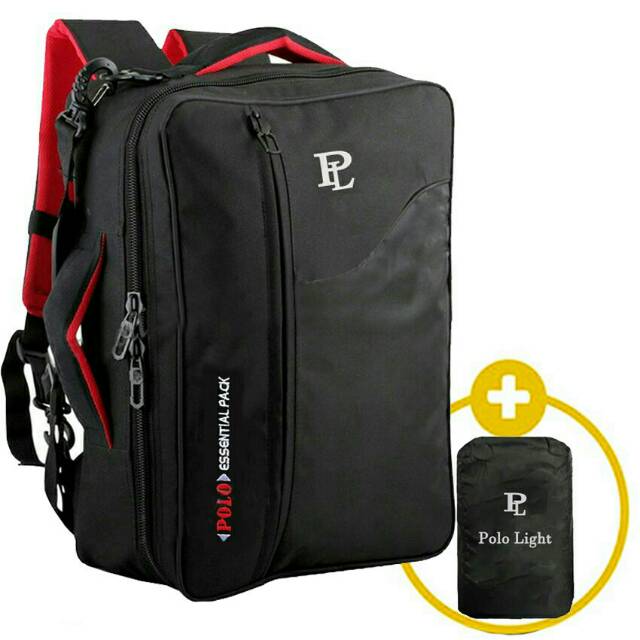 Polo Light Tas Ransel Day Pack 3in1 (Free Rain Cover)