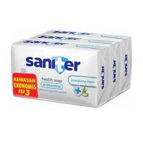 SABUN MANDI BATANG SANITER 105 GR SET 3 MURAH ANTISEPTIK ANTI KUMAN SOAP BAR