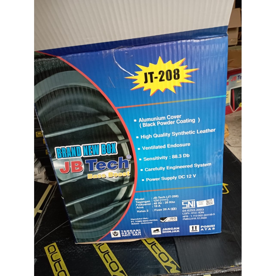 Subwoofer Aktif JT-208 12 Inch BassTube Kotak / Bass Box Aktif 12&quot; Inch / Basstube Petak Aktif / Subwoofer Aktif Bass Box JB Tech Murah Bagus / Subwoofer Aktif Bass Box JB Tech JT-208 12 Inch 300 Watt Max Power ORI