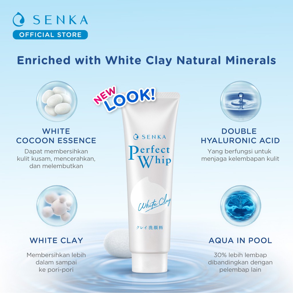 SENKA Perfect Whip U Fresh White Acne Collagen Clay 50gr
