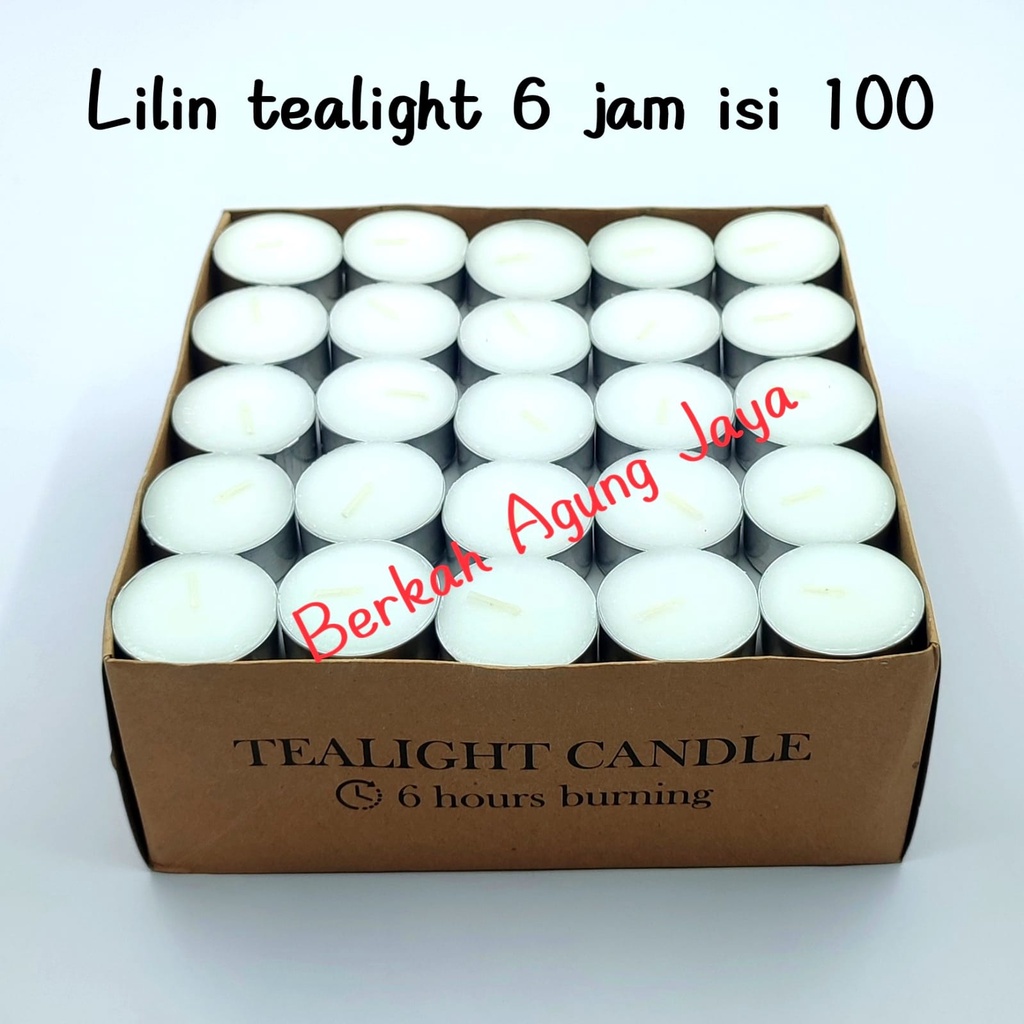 Lilin Tealight / Lilin Aromaterapi 6 jam isi 100 pcs