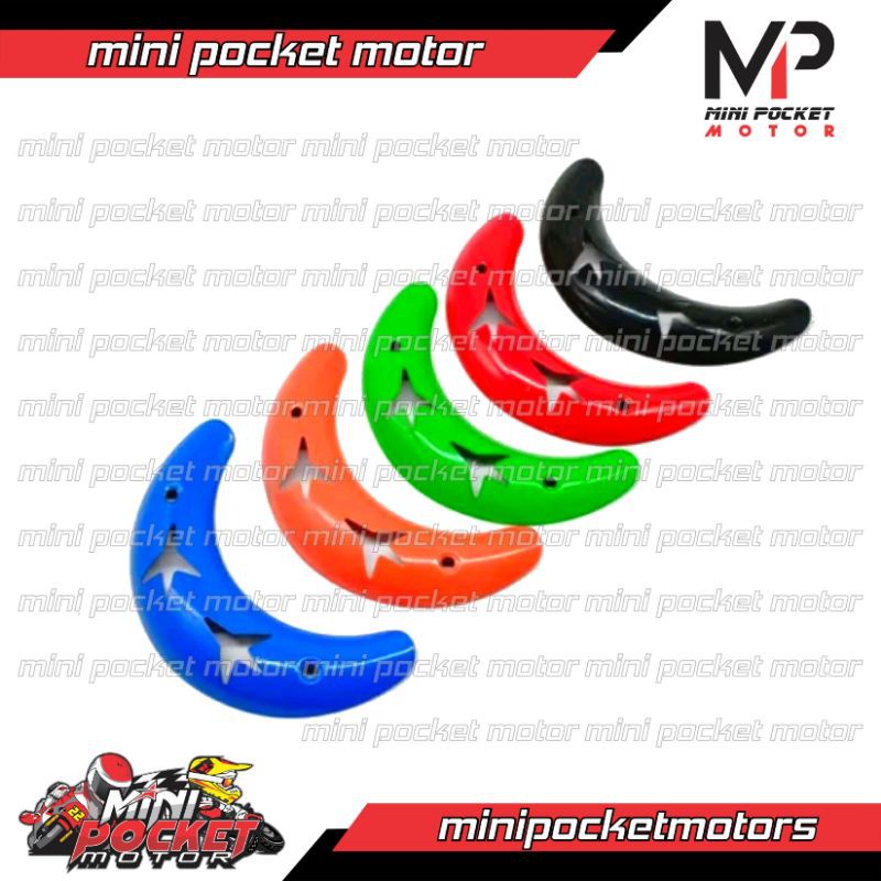 Cover Knalpot Pelindung Knalpot BESI / PLAT Motor Mini Trail 50cc Universal