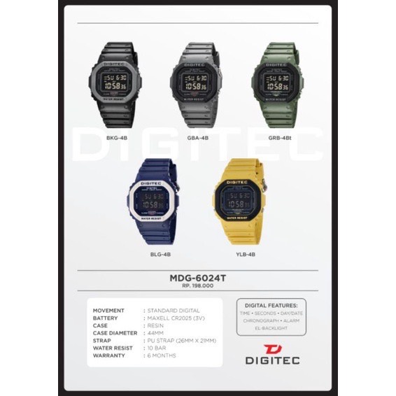 READY DIGITEC 2024 ORIGINAL - JAM TANGAN UNISEX99