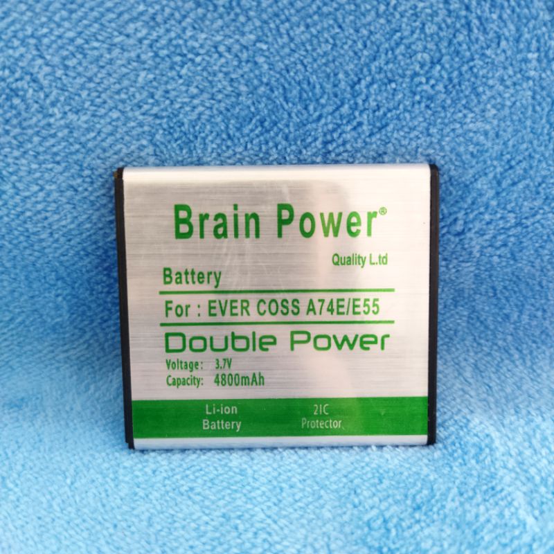 Baterai batre Evercoss A74E double power