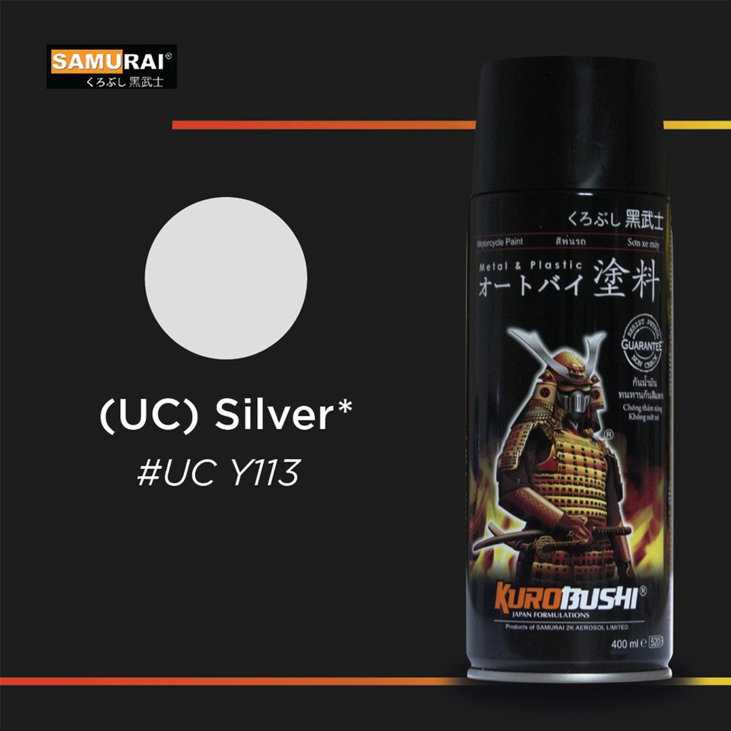 Samurai 1 Star UCY113 - Silver Cat Semprot Cat Aerosol Cat Kompresor