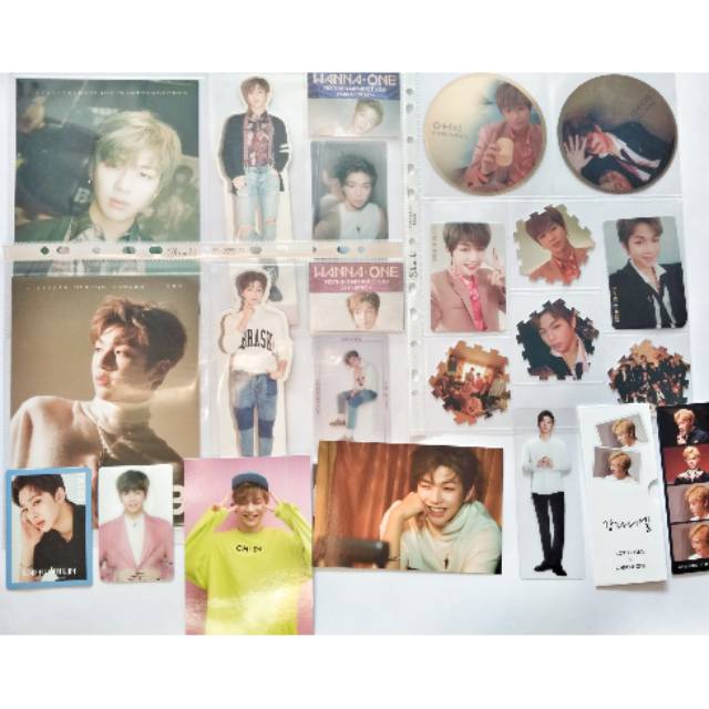Kang daniel photocard, standee, postcard