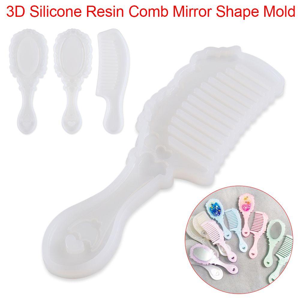Top Resin Comb Mold DIY Lem Tetes Transparan Pendant Mould