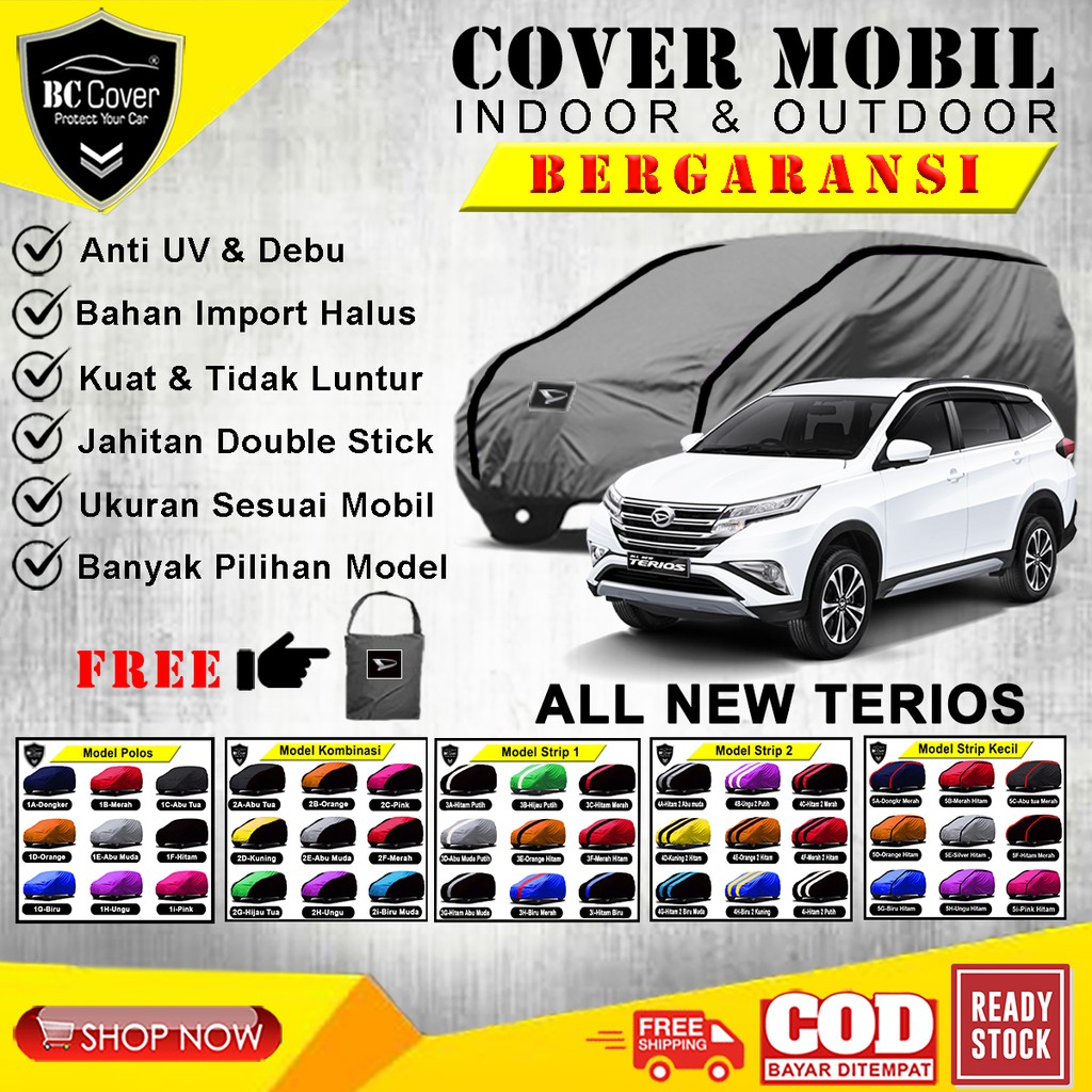 Body Cover Mobil All New Terios / Sarung Mobil Terios Selimut Mantel Pelindung Jas Mantol Kerudung Tutup Penutup Daihatsu Terios Outdoor