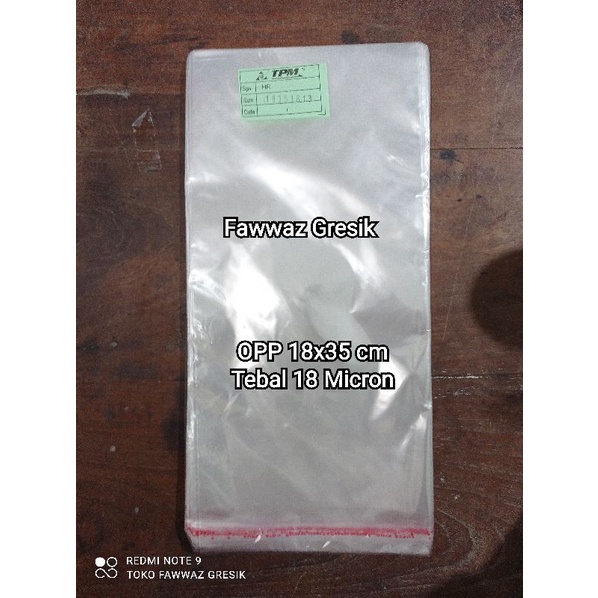 Plastik OPP 18x35 Plastik Bening Plastik Perekat Plastik Kaca Plastik Baju Hem Snack Souvenir