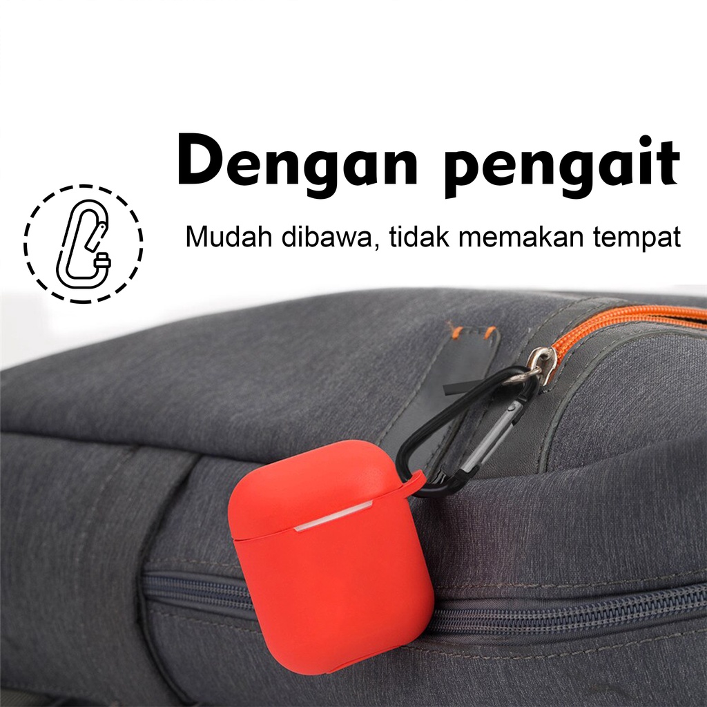 Case / Casing MB_Pods 2nd Generation (Premium Silicone Softcase + Free Hook)