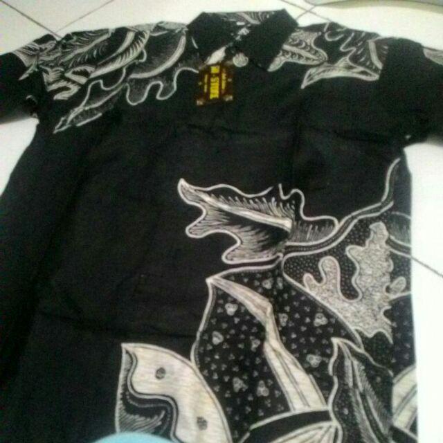 Bswart Batik Hrb026 Kenongo Hem Pendek Padi Pekalongan M L Xl Batik Pria Murah Modern Grosir Batik