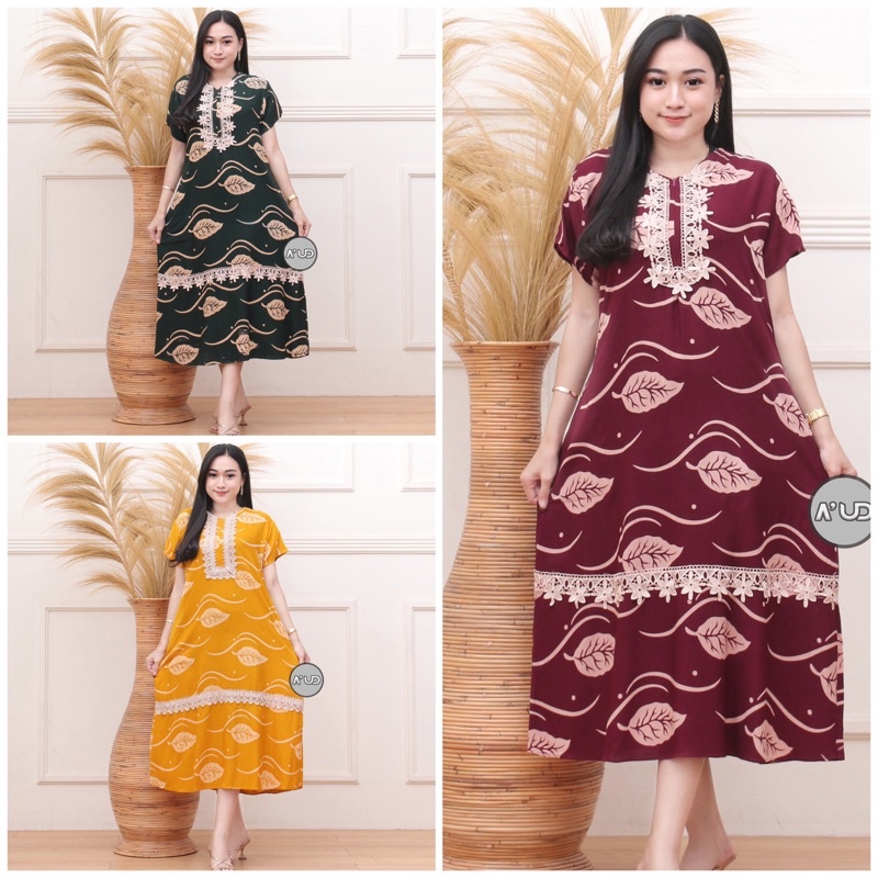 ✅🆓🆙 Daster Viral Serut Busui/Daster viral motif DASTER ARAB ZAHIRA MIDI | RESLETING DEPAN | RAYON SUPER | RENDA MILO ORI KAIN TEBAL GRID A-daun ombak