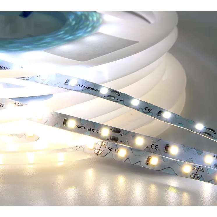 LED Flexible Strip 2835 tekuk model S 12v Putih ip65 - 300LED per roll