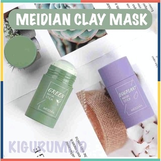 MEIDIAN Green Tea Eggplant Cleansing Clay Stick Masker Wajah Komedo Greentea XX018