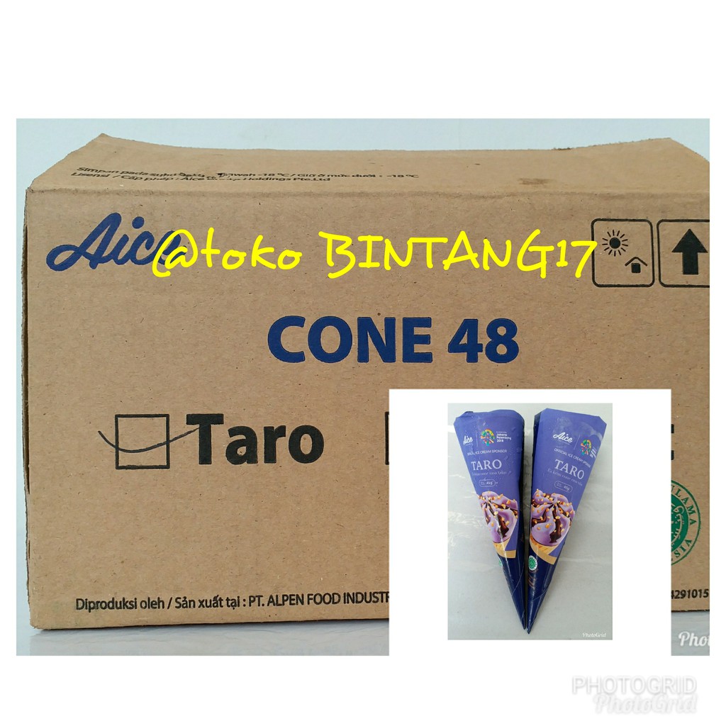 Es krim AICE - Cone Taro Box (Isi 48 bh)